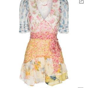 LoveShackFancy Arlo Picnic patchwork dress